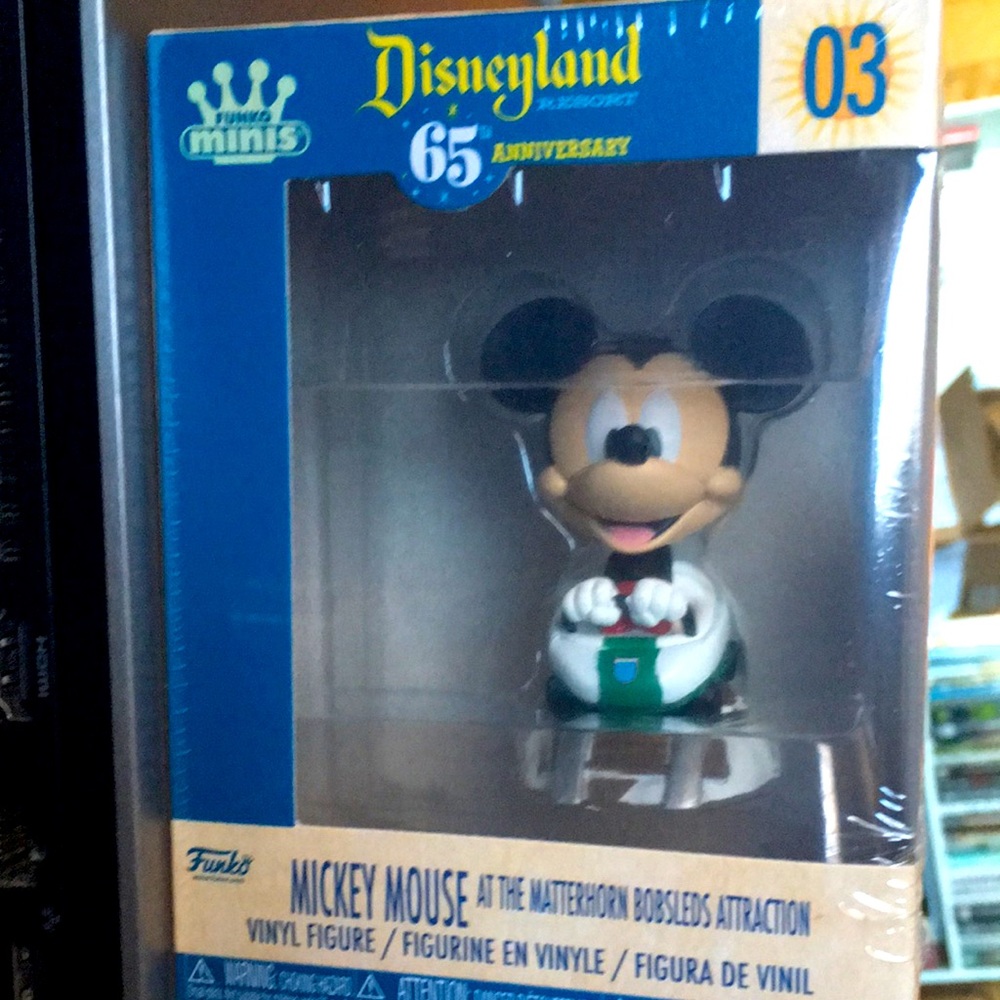 Mickey Mouse Disneyland Matterhorn Bobsleds figure 65th anniversary